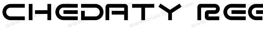 Chedaty Regular字体转换